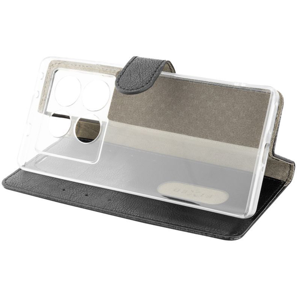 Etui z klapką, zamykane Fixed Opus do Infinix Note 40 5G, czarne.